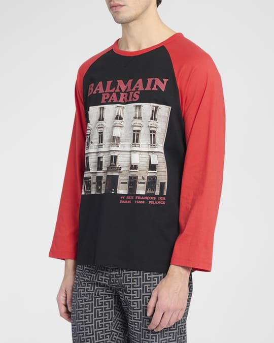 Balmain Men's 44 Paris Photographic T-Shirt Neiman Marcus