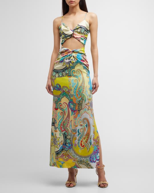 chinese dress ladies Cutaway Collar Maxi Dress main image 0