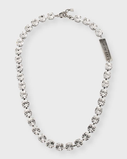 Givenchy Men's 4G Crystal Short Necklace | Neiman Marcus