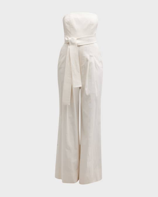 Neiman marcus white jumpsuit clearance