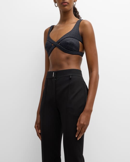 ブラジャー GIVENCHY NAPPA BRA TOP WITH CROSSED EFFECT Givenchy Cross Bra Top In Black - 55% Off | Editorialist