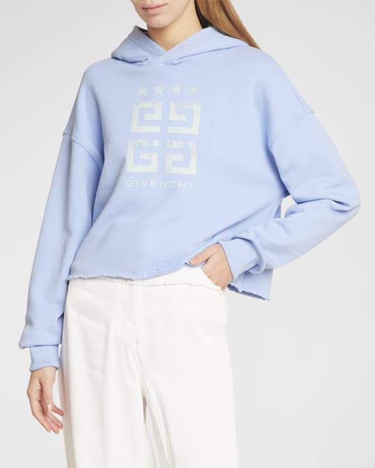 Givenchy 4G Logo Crop Hoodie Neiman Marcus
