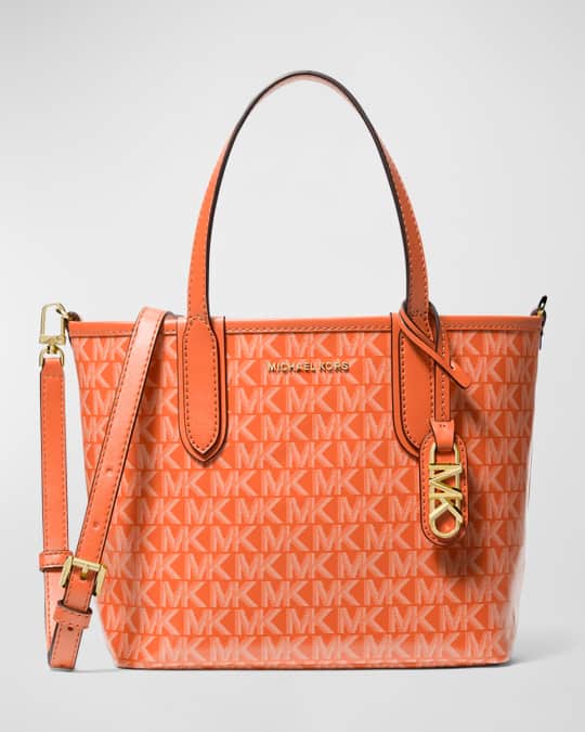 Michael kors shop monogram tote orange