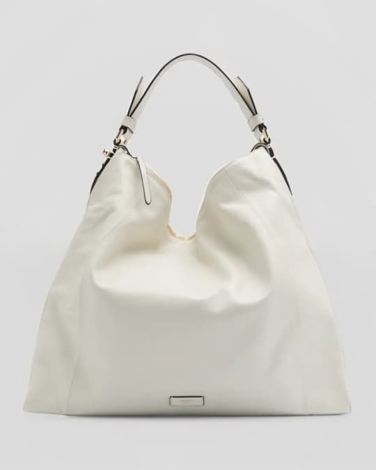Jimmy Choo Ana Zip Leather Hobo Bag | Neiman Marcus
