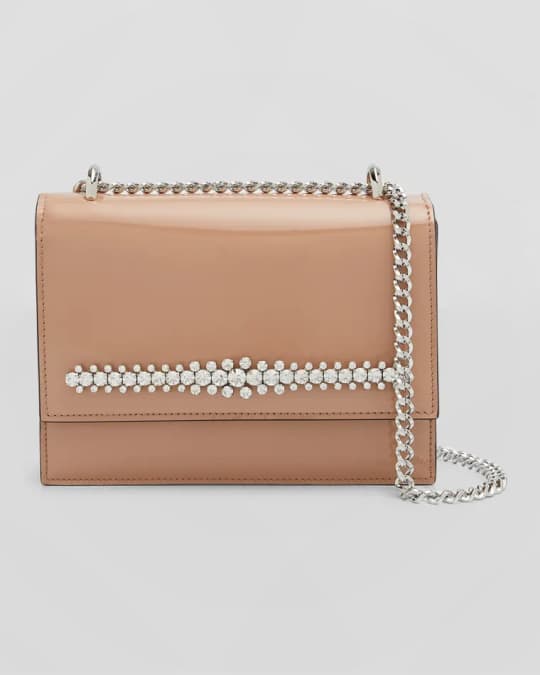 Jimmy Choo Bing Bohemia Crystal Patent Shoulder Bag | Neiman Marcus