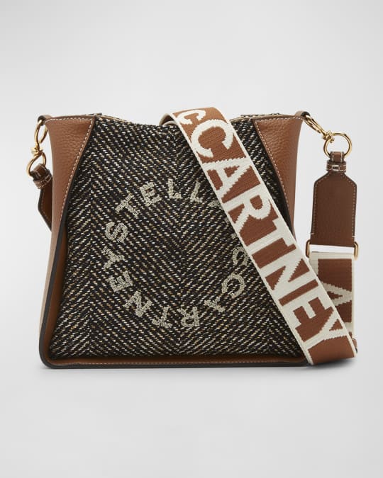 Stella McCartney Mini Logo Herringbone Crossbody Bag Neiman Marcus