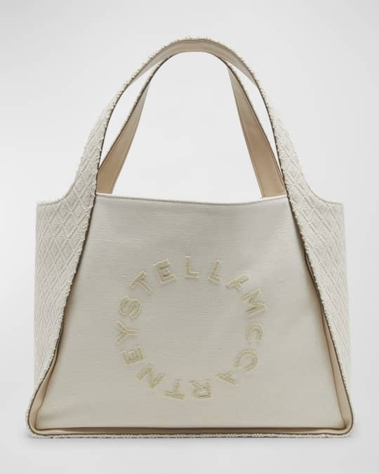 Stella McCartney Logo Canvas Tote Bag Neiman Marcus