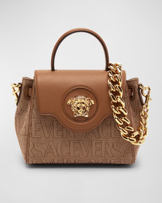 Versace La Medusa Monogram Top-Handle Bag