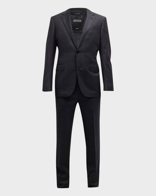 Men's Wool Plaid Suit