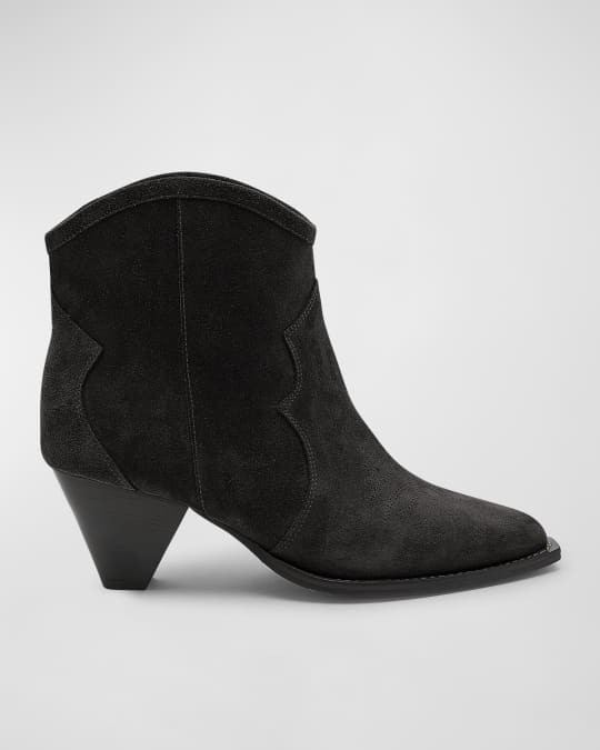 Isabel Marant Darizo Suede Western Booties | Neiman Marcus