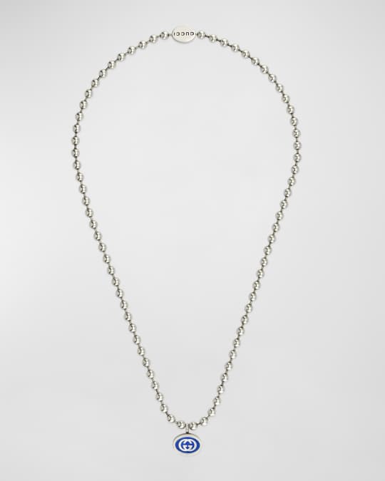Men's Interlocking G Boule Chain Necklace