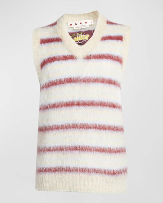 Men's Shaggy Block Stripe Sweater Vest