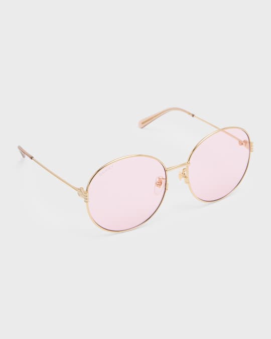 Round Metal Alloy Sunglasses