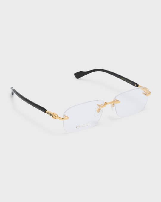 Gucci rimless glasses mens hotsell