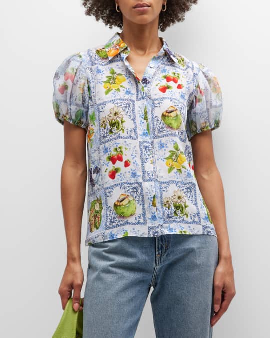 Alice and olivia willa blouse discount