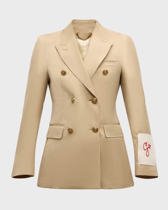 アウターその他 GOLDEN GOOSE Woman Blazer Beige GWP00829P00116935849 Golden Goose double-breasted Virgin Wool Blazer | Neutrals