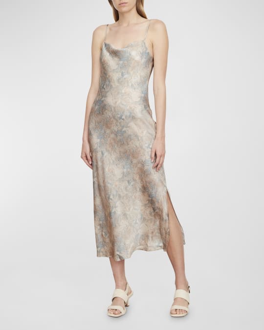 Marble Tank Midi Slip Dress