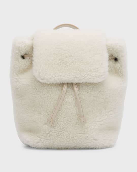 Mini faux fur backpack clearance