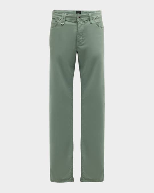 Men's Cotton-Stretch 5-Pocket Pants