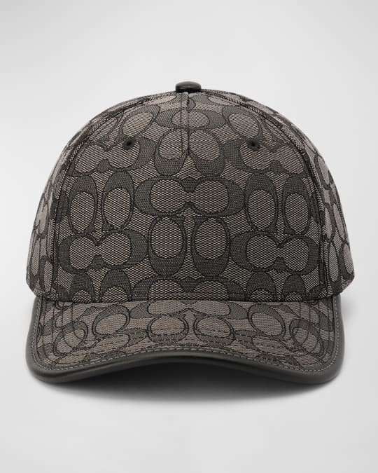 coachキャップ Coach Jacquard Signature C Monogram Baseball Cap | Neiman Marcus