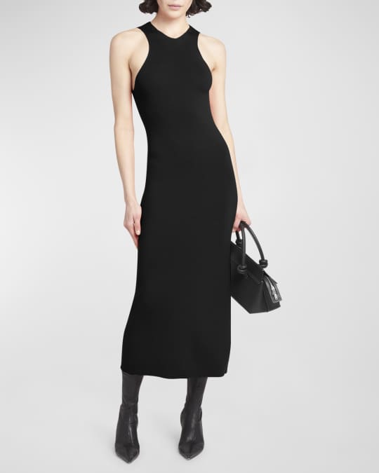 Jil Sander Back Cutout Sleeveless Knit Maxi Dress | Neiman Marcus