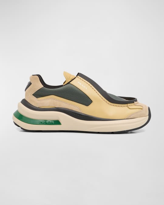 Men's SYSTEME Suede and Mesh Sneakers