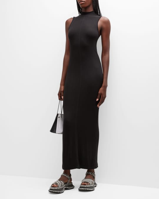 atm black dress Atm Anthony Thomas Melillo Long Sleeve Maxi Dress