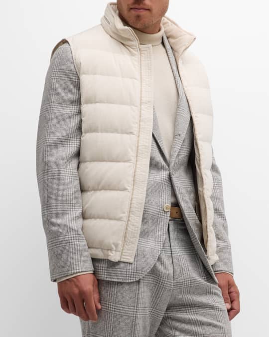 Cucinelli puffer vest hot sale