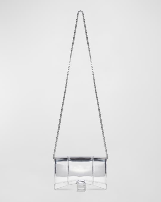 Silver belt bag mirror effect