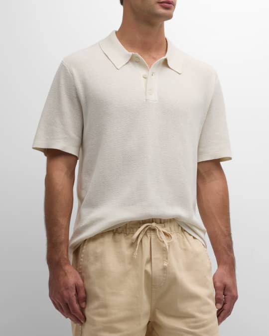 Onia Men's Cotton Knit Polo Shirt Neiman Marcus