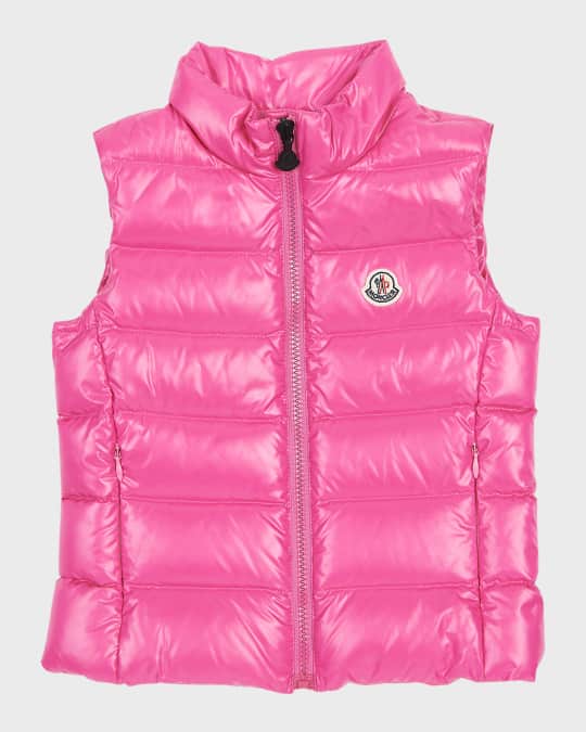 Moncler Girl's Ghany Puffer Vest, Size 4-6 Neiman Marcus - Main Image