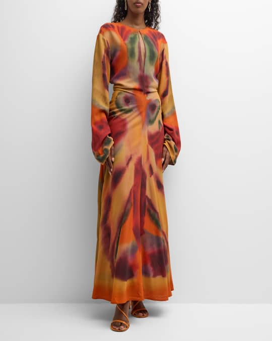 chinese dress ladies Altuzarra Women's Mitzi Mock Neck Dress - Gold