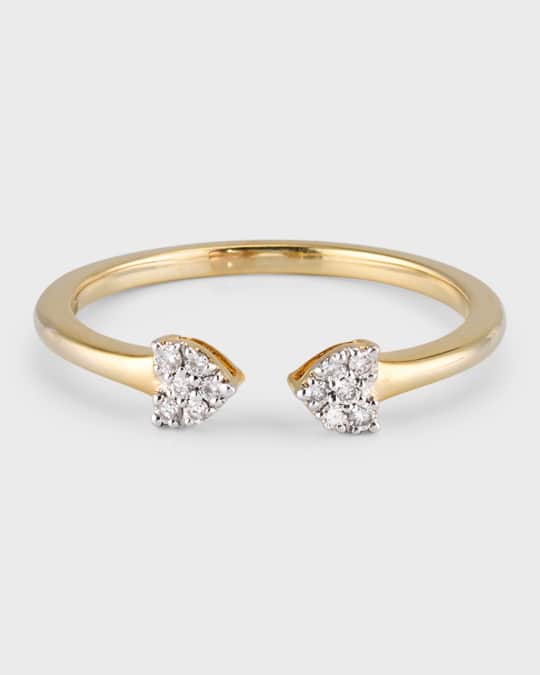 Heart to Heart Pave Ring 