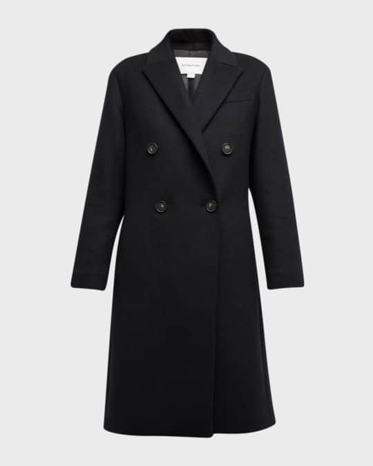 Vince Double-Breasted Wool Peacoat | Neiman Marcus