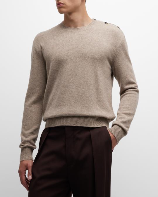 Bottega Veneta Men's Classic Cashmere Sweater | Neiman Marcus