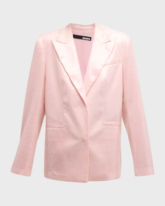 Rotate Birger Christensen Sequin Single-Breasted Blazer