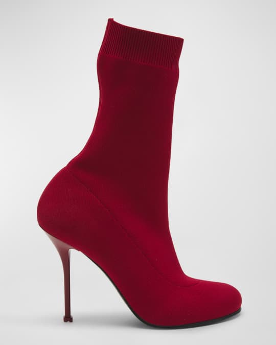 Red shop sock bootie