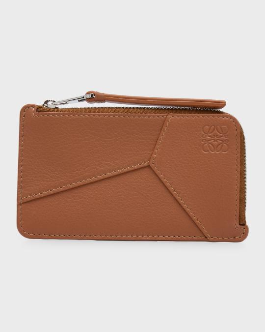 LOEWE Puzzle Edge Zip Card Case in Leather | Neiman Marcus
