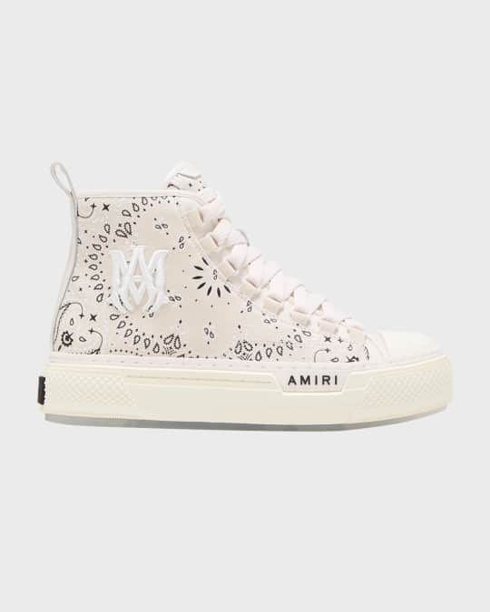 スニーカー [AMIRI] Bandana Court High-Top Sneakers Amiri Bandana Court High-Top Sneakers - Bergdorf Goodman
