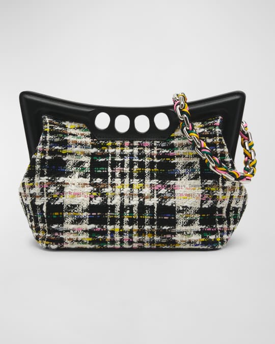 Alexander McQueen The Small Peak Tweed Shoulder Bag Neiman Marcus