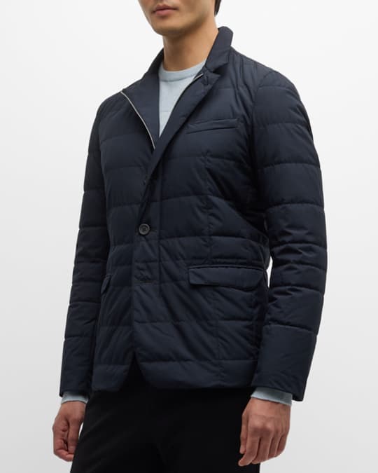 Herno Men's Gore-Tex Quilted Blazer | Neiman Marcus