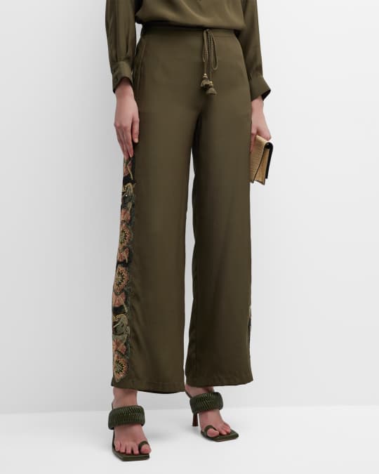 Sequin side stripe pants cheap