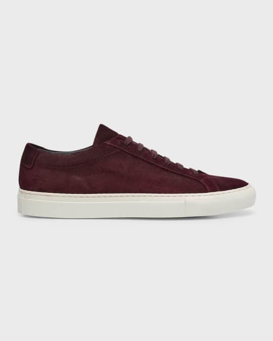 Common Projects Men s Achilles Waxed Suede Low Top Sneakers