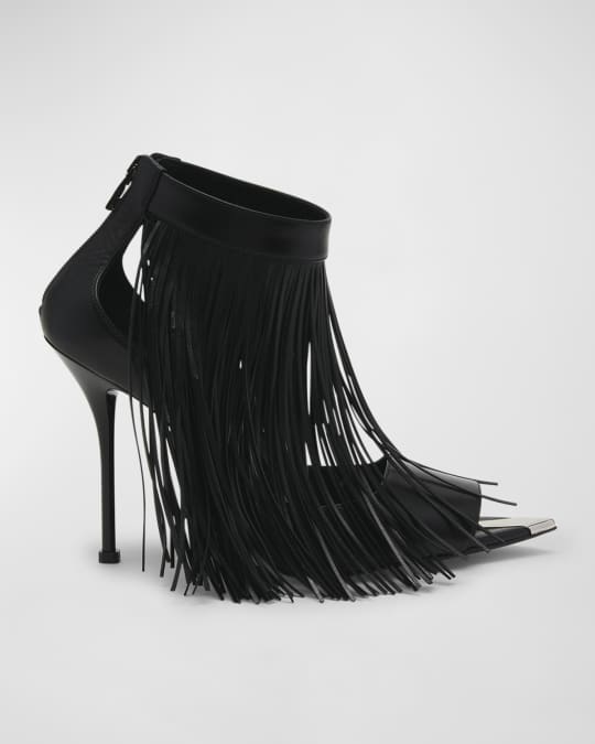 Alexander mcqueen sale fringe sandals