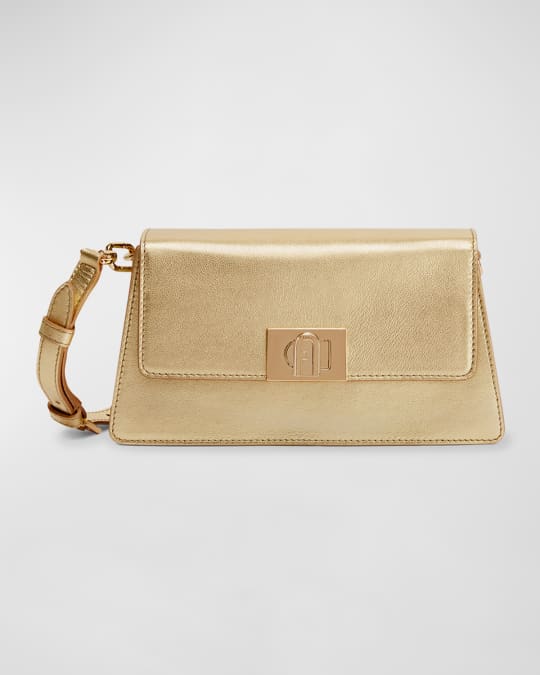 Furla Zoe Mini Metallic Leather Shoulder Bag Neiman Marcus