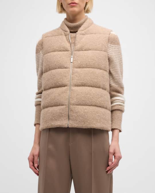 その他 FABIANA FILIPPI Fur waistcoat bomber jacket Fabiana Filippi Velvet Bomber Jacket | Green | FARFETCH
