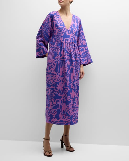 green emerald velvet dress Mei Dress Beige Hemp  Rhoan