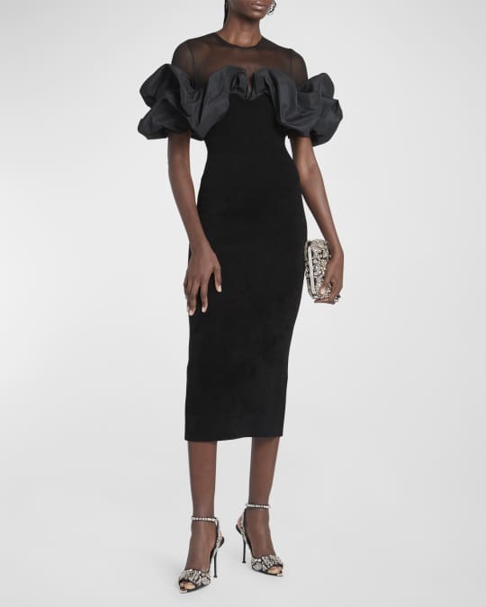 Alexander mcqueen velvet dress sale