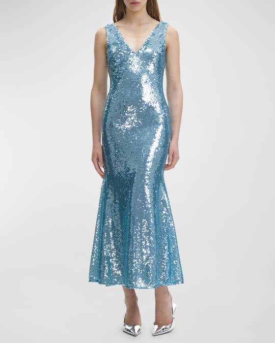 【送料&関税込】self-portrait Flared Sleeveless Maxi Dress One-Shoulder Sleeveless Maxi Dress - Walmart.com