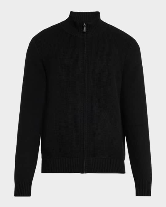 Neiman Marcus Men's Cashmere Knit Full-Zip Sweater | Neiman Marcus